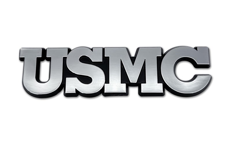 Elektroplate Officially Licensed USMC Marines OEM Chrome Emblem for Cars, Trucks, and All Auto | Universal Fit at 1.2" x 4.0" | Weatherproof - Image 1